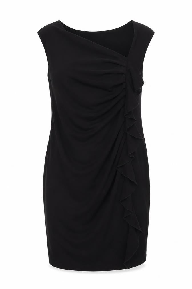 Wallis Women Black Size 18 Sleeveless Bodycon Knee Length Dress
