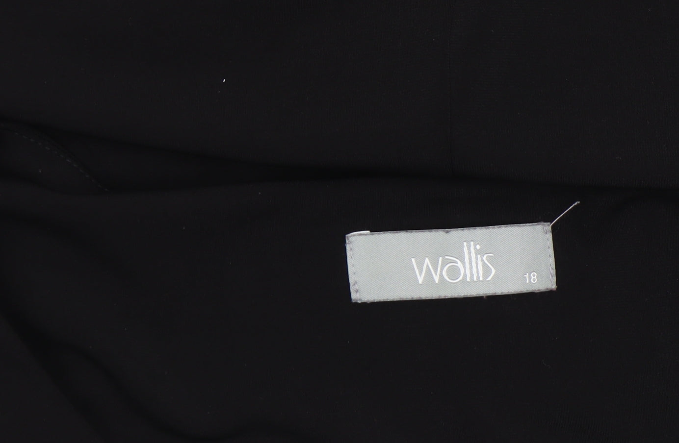 Wallis Women Black Size 18 Sleeveless Bodycon Knee Length Dress
