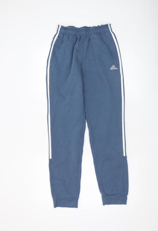 Adidas Women's Blue Jogger Sweatpants Size S Cotton Blend