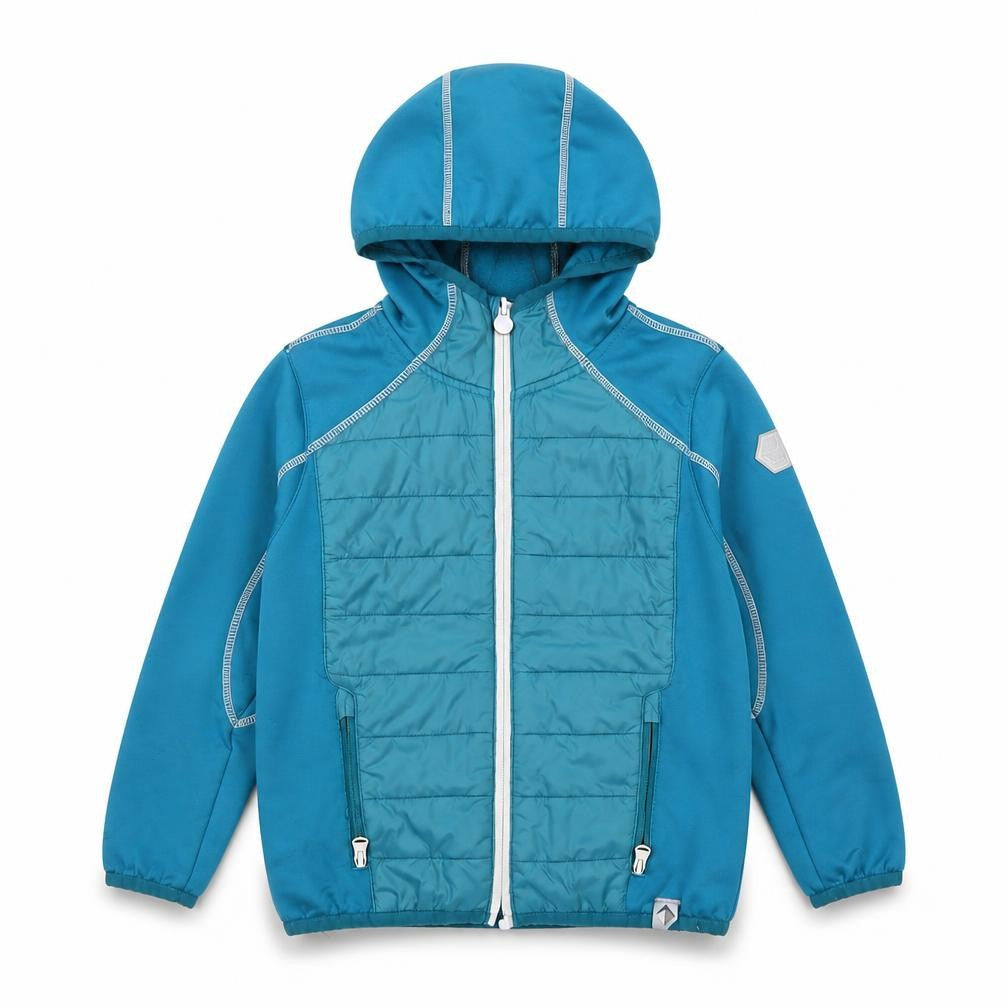 Regatta Boys Blue Full Zip Hooded Hoodie 5-6 Years Softshell Jacket