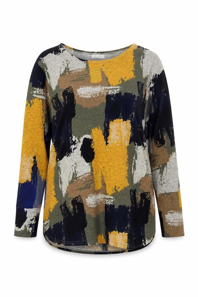 Apricot Womens Multicoloured Abstract Pullover Jumper Size 14