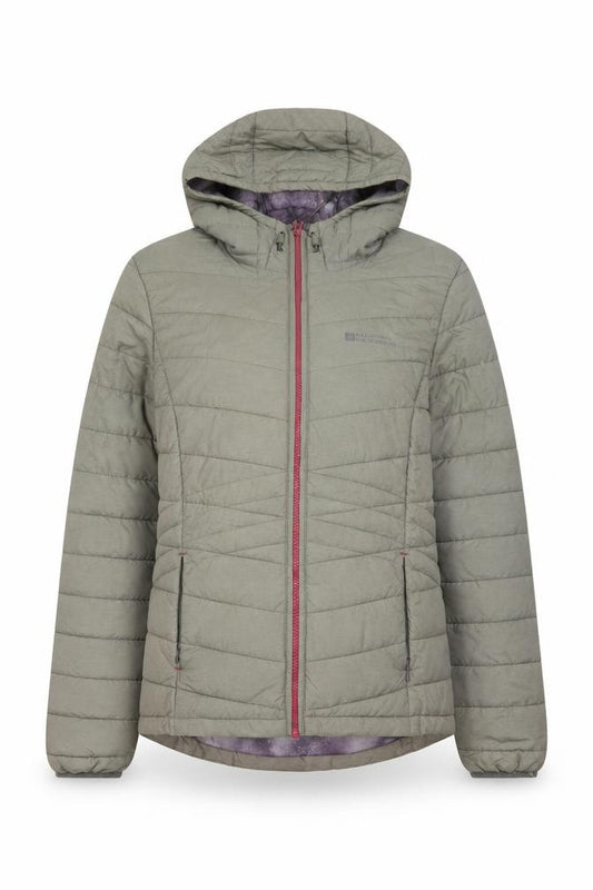 Mountain Warehouse Womens Green Hooded Puffer Jacket Size 10