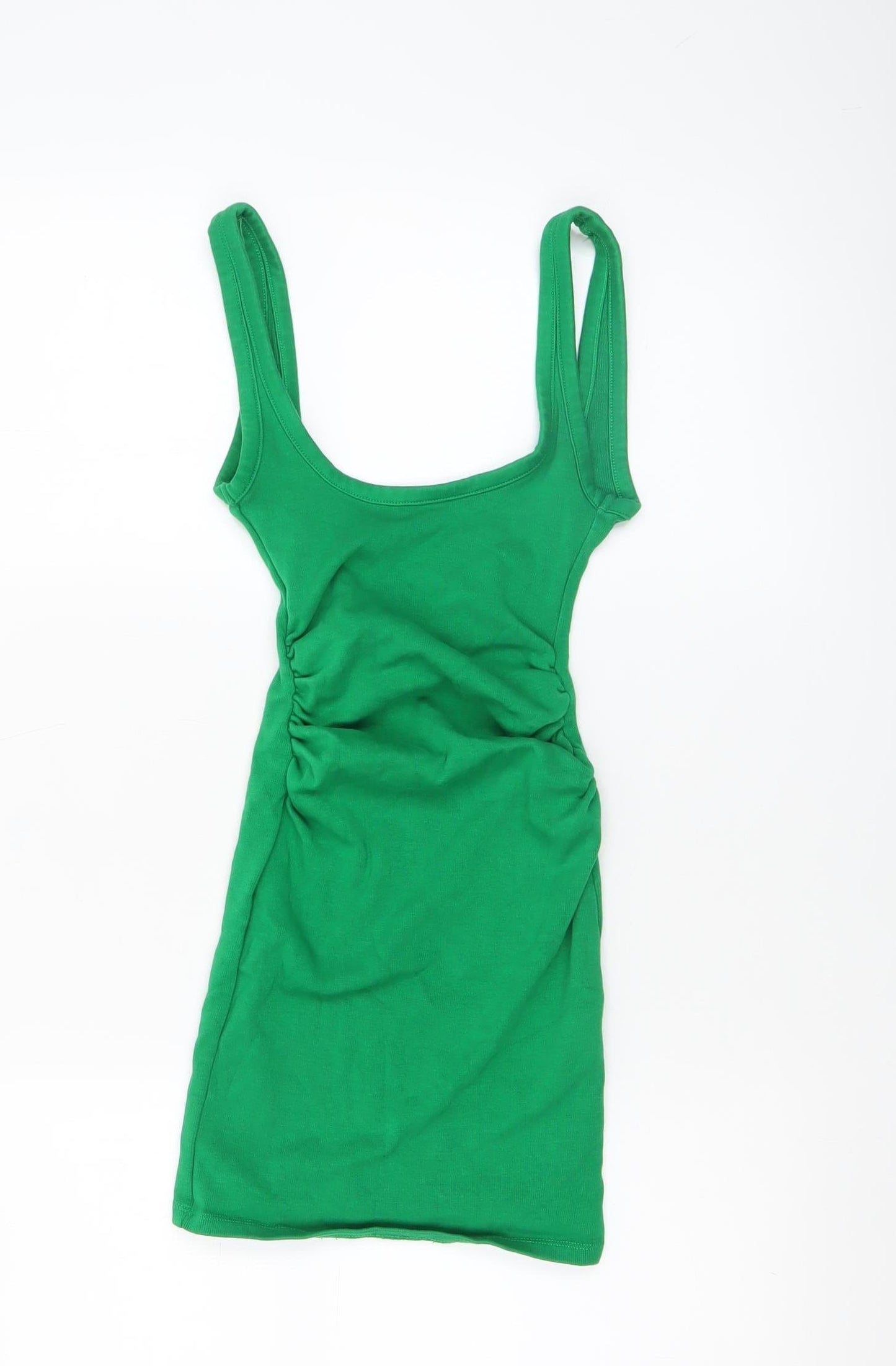 Zara Women Green Bodycon Sleeveless Short Dress Size S