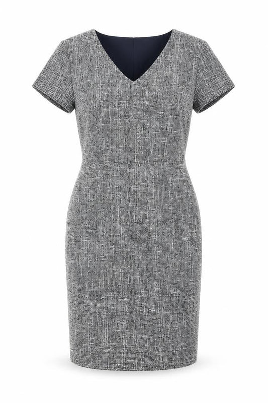 Banana Republic Womens Grey Petite Sheath Business Dress Size 2