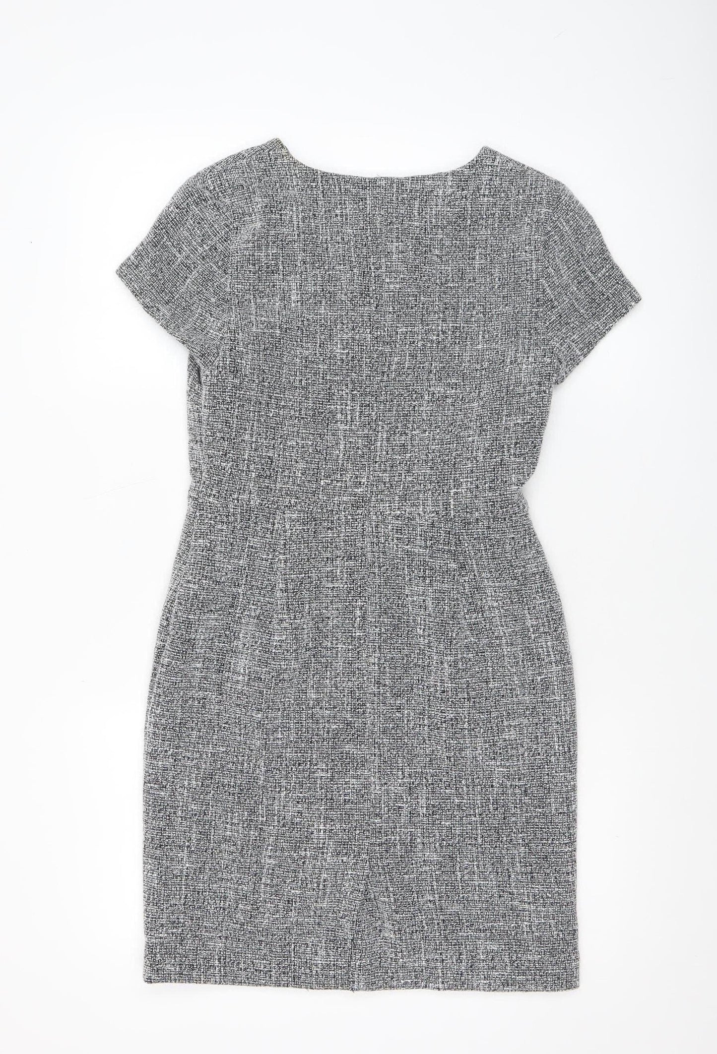 Banana Republic Womens Grey Petite Sheath Business Dress Size 2