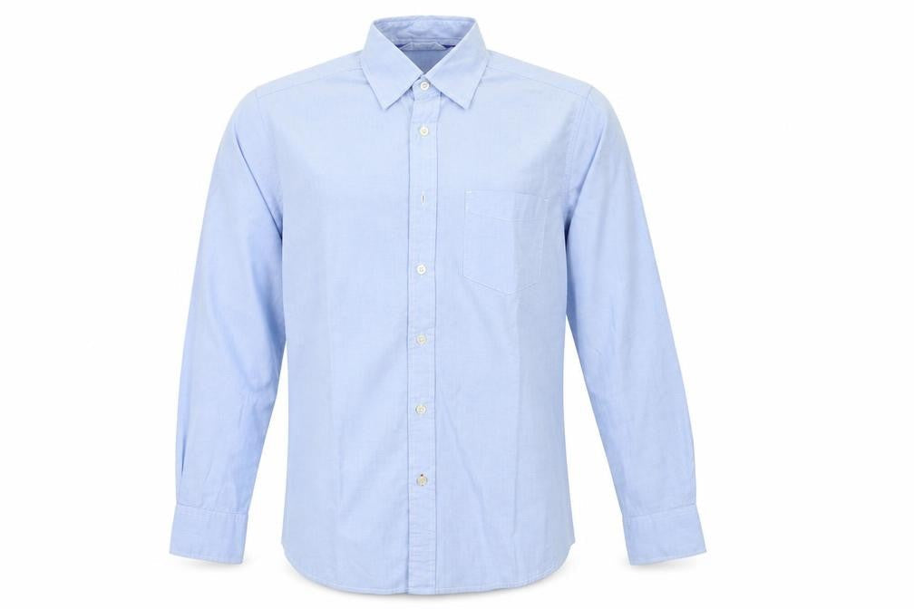 Boden Men's Blue Cotton Long Sleeve Button-Up Shirt M
