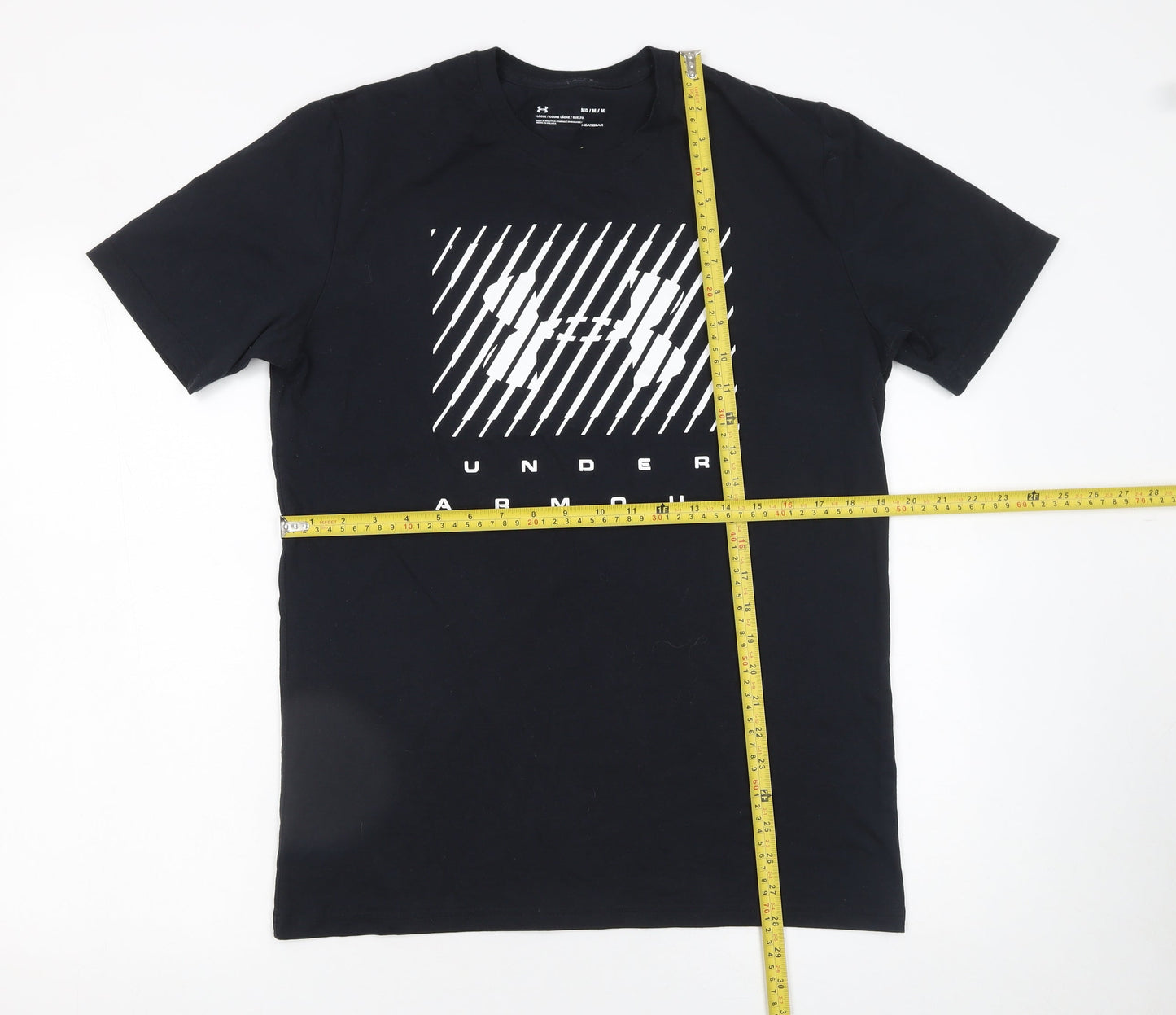 Under Armour Men's Black HeatGear Graphic T-Shirt Size M Relaxed Fit
