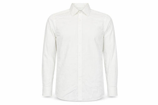 Jasper Conran Men’s White 15.5in Regular Fit Cotton Long Sleeve Formal Dress Shirt