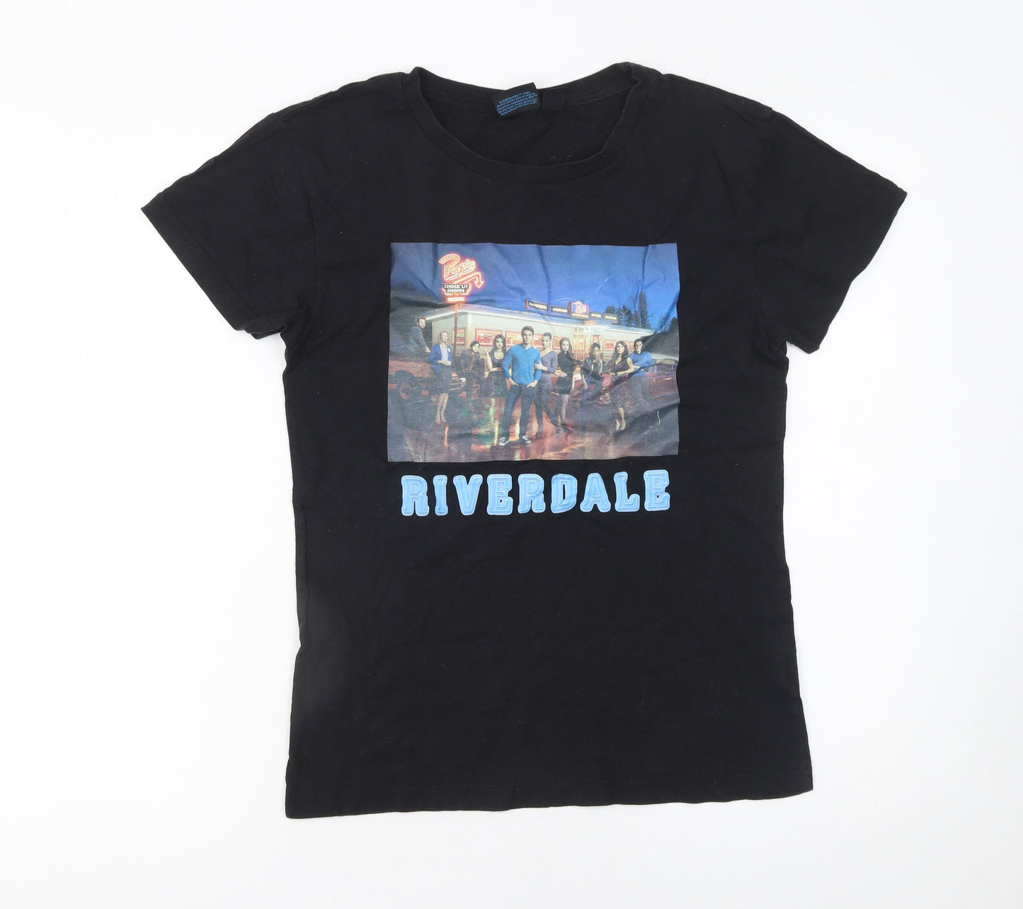 Riverdale Womens Black XS Crew Neck Short Sleeve Cotton T-Shirt