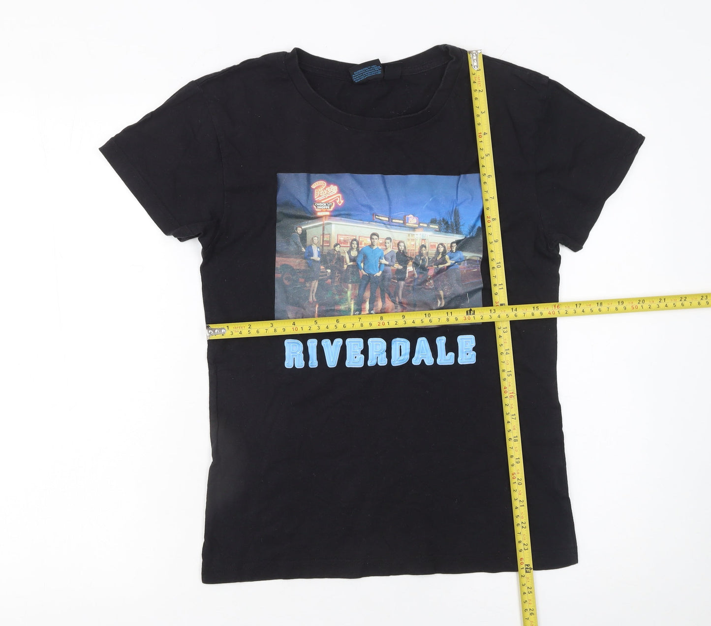 Riverdale Womens Black XS Crew Neck Short Sleeve Cotton T-Shirt