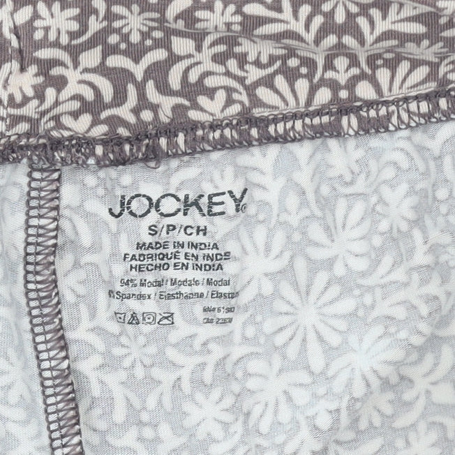 Jockey Womens Brown Floral Modal Jogger Trousers Size S