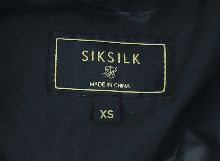 SikSilk Men's Black XS Puffer Waistcoat Lightweight Padded Gilet
