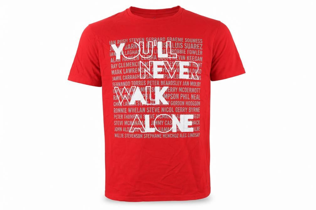 LFC Men's Red Cotton Graphic T-Shirt Size S Crew Neck Short Sleeve