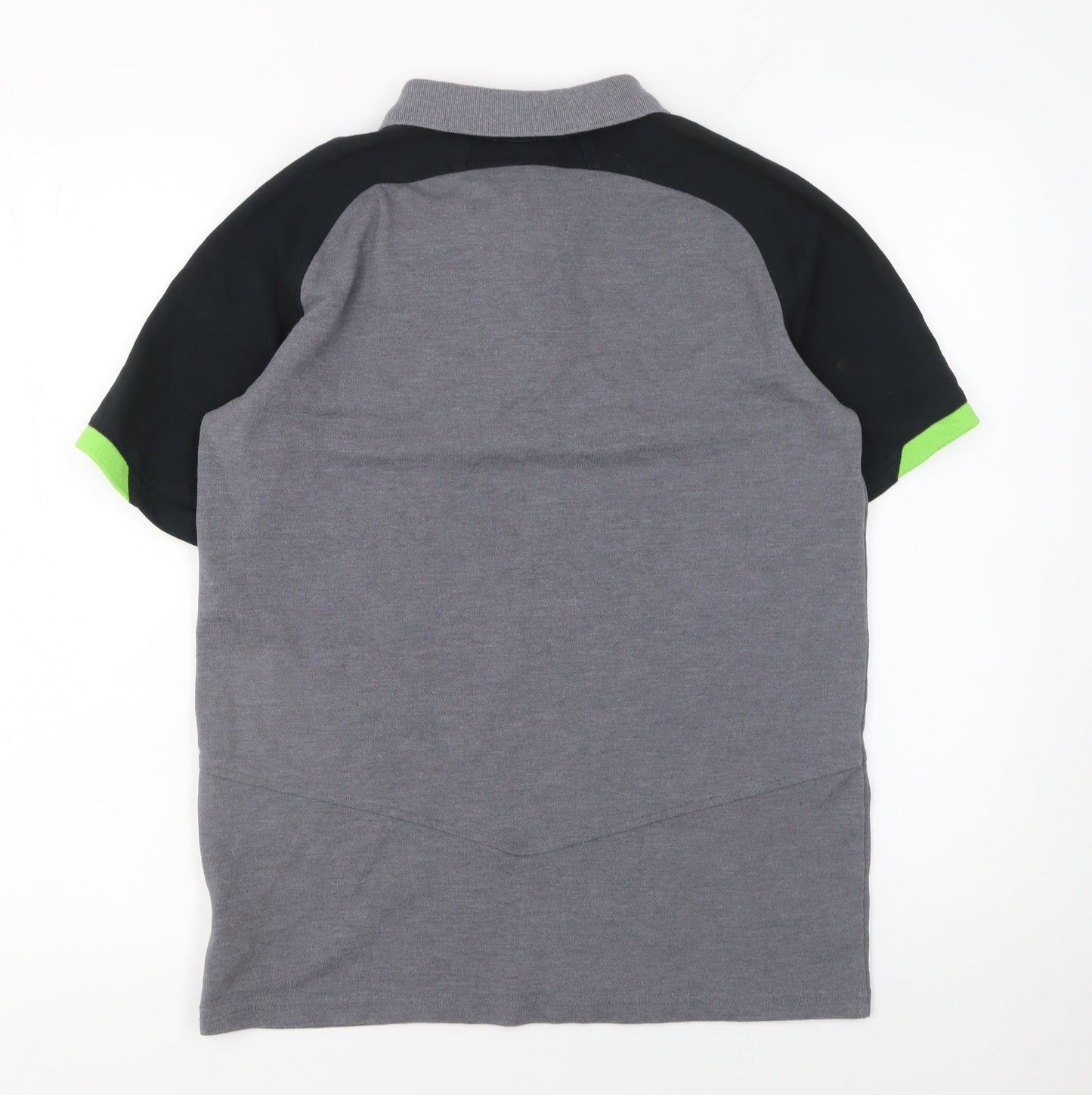 Canterbury Men’s Grey Rugby Polo Shirt S IRFU Logo Colourblock