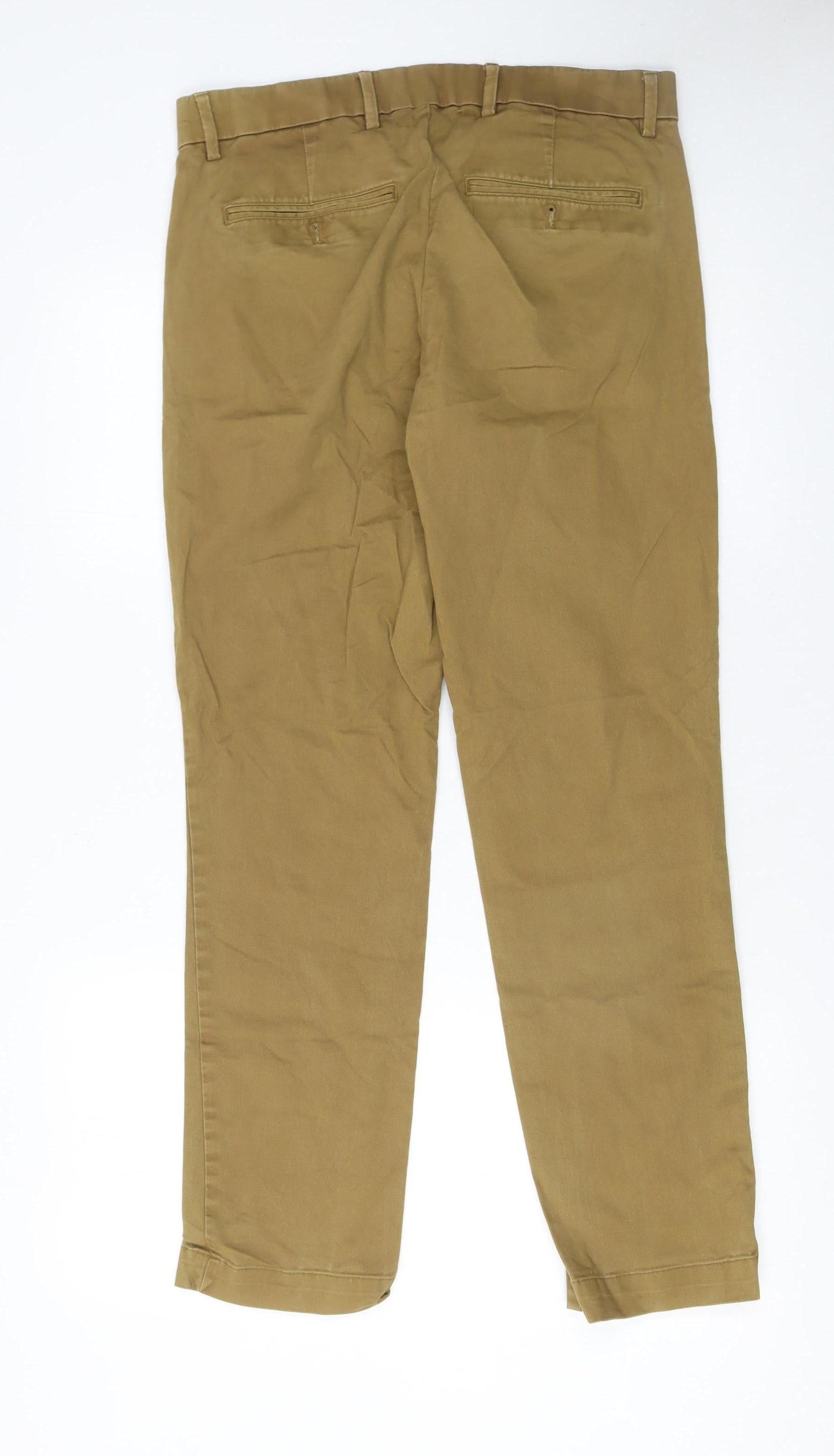 GAP Men's Beige Slim Chino Trousers Size 30x30 Cotton Blend