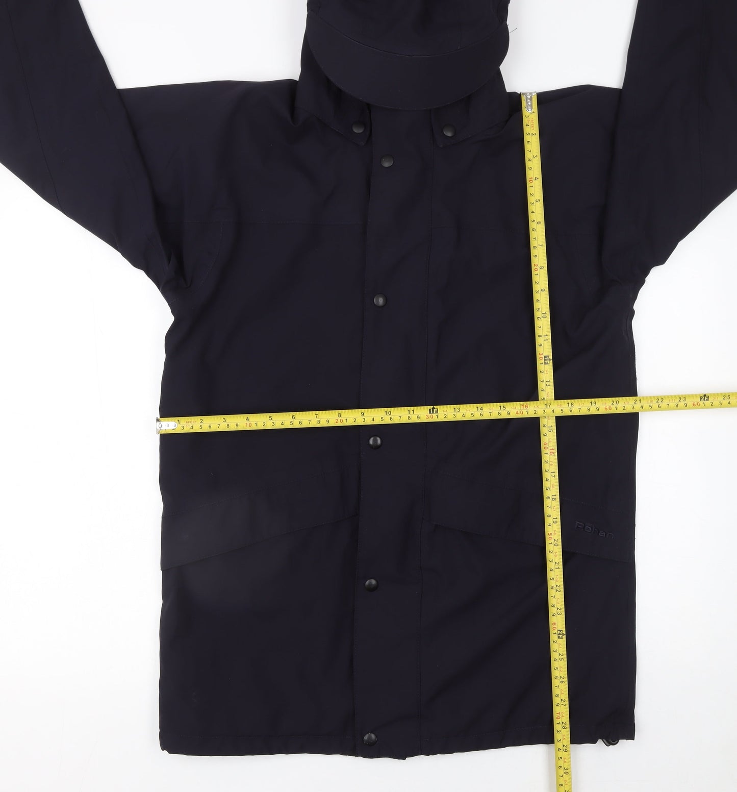 Rohan Men's Blue Atlas Waterproof Hooded Rain Jacket Size S