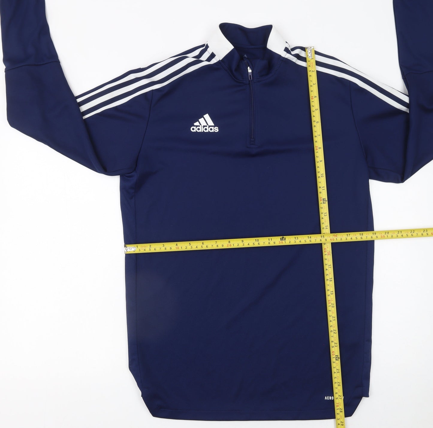 adidas Men’s Blue 1/4 Zip Pullover Sweatshirt Size M AEROREADY