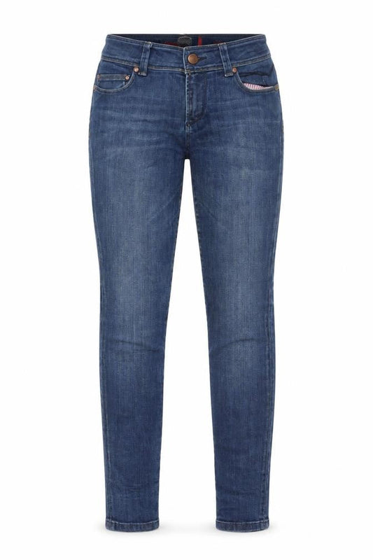 ONLY Women’s Blue Skinny Regular Mid Rise Jeans Size 12