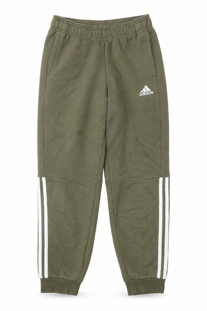 Adidas Boys Green Jogger Trousers 11-12 Years Activewear Elastic Waist