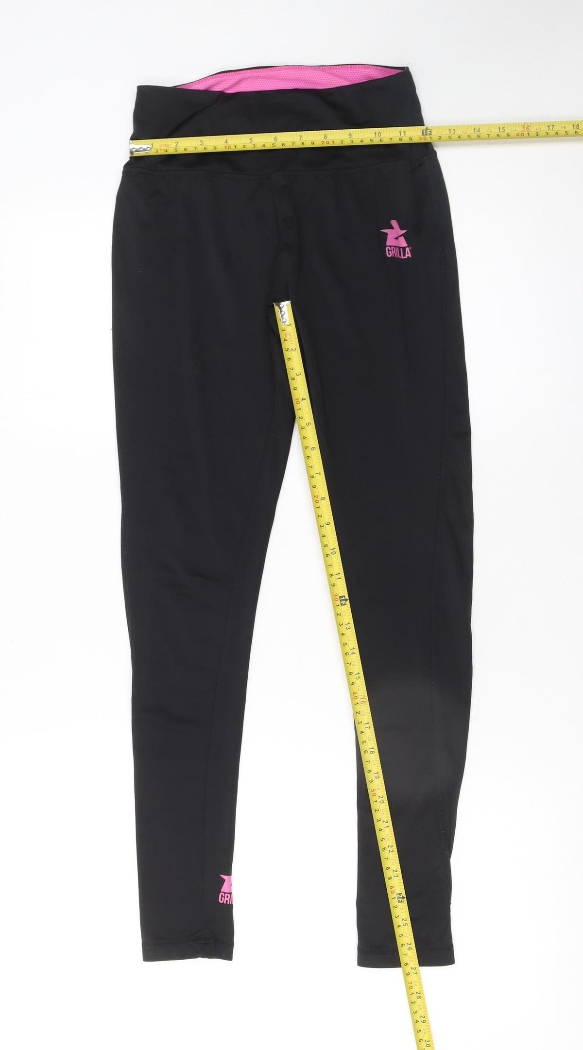 Grilla Women's Black Small Leggings Breathable Stretch Activewear
