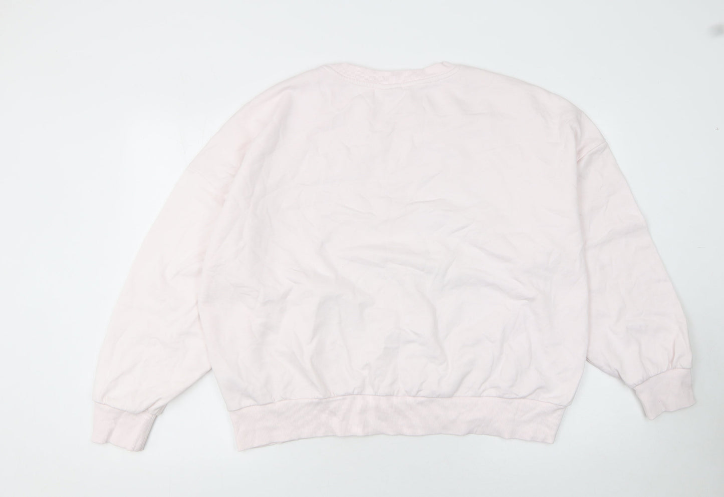 Disney Women’s Pink Mickey Mouse Winter Sweatshirt Size L