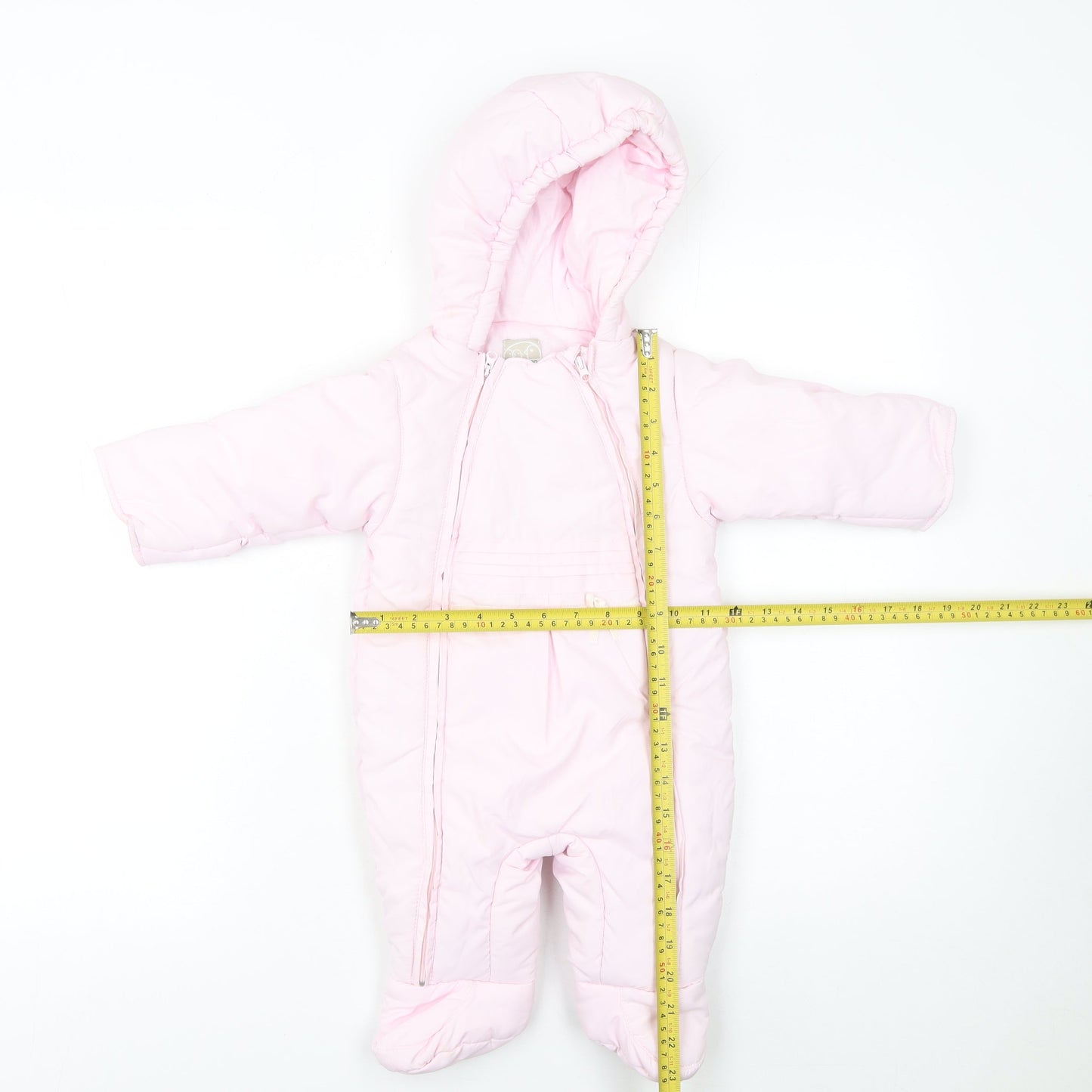 Prémaman Pink Hooded Snowsuit 6-9 Months Unisex Baby Winter Padded Suit