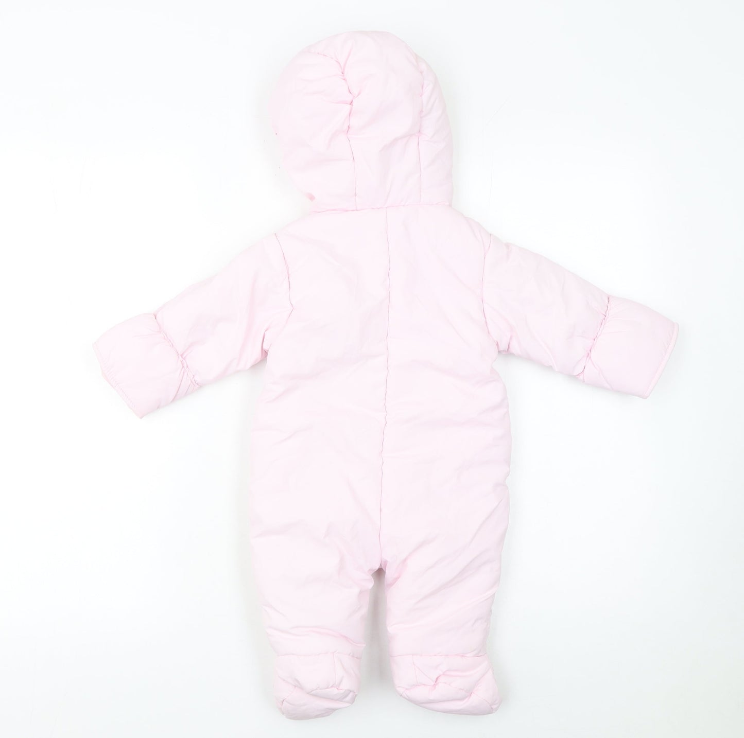 Prémaman Pink Hooded Snowsuit 6-9 Months Unisex Baby Winter Padded Suit