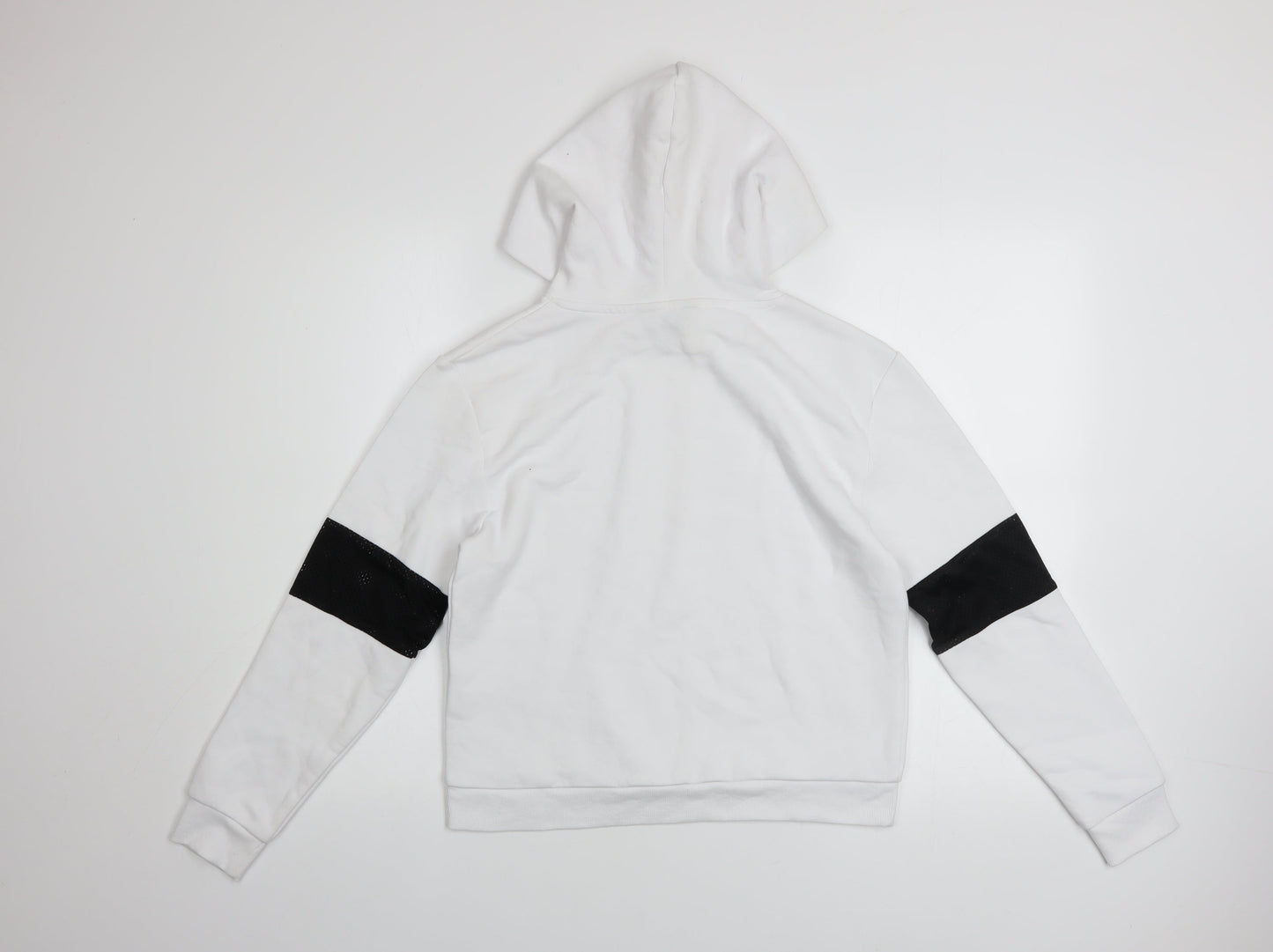 New Look Girls White Colourblock Hoodie 12-13 Years Pullover Sweatshirt