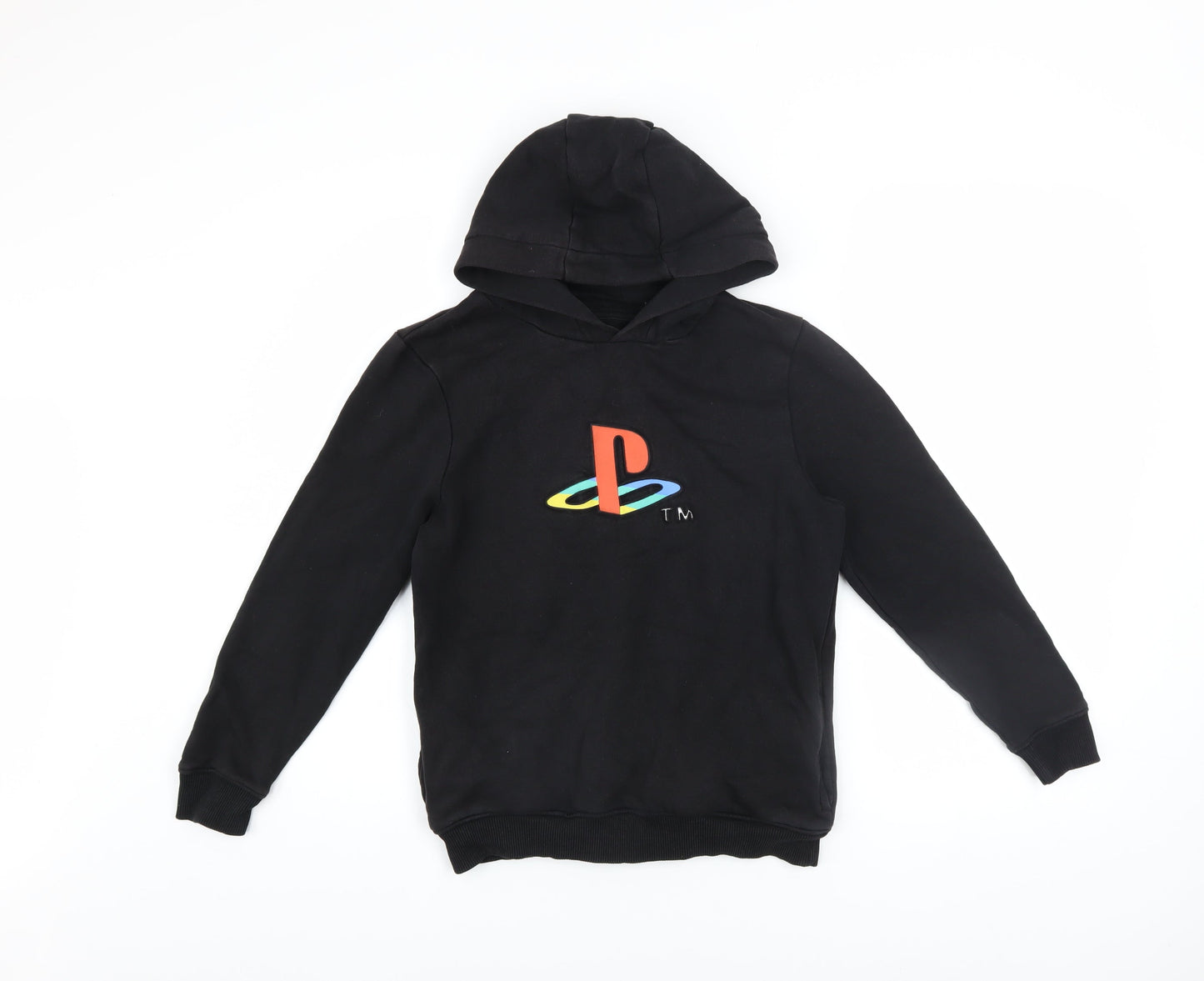 George Boys Black PlayStation Pullover Hoodie 10-11 Years Fleece Graphic