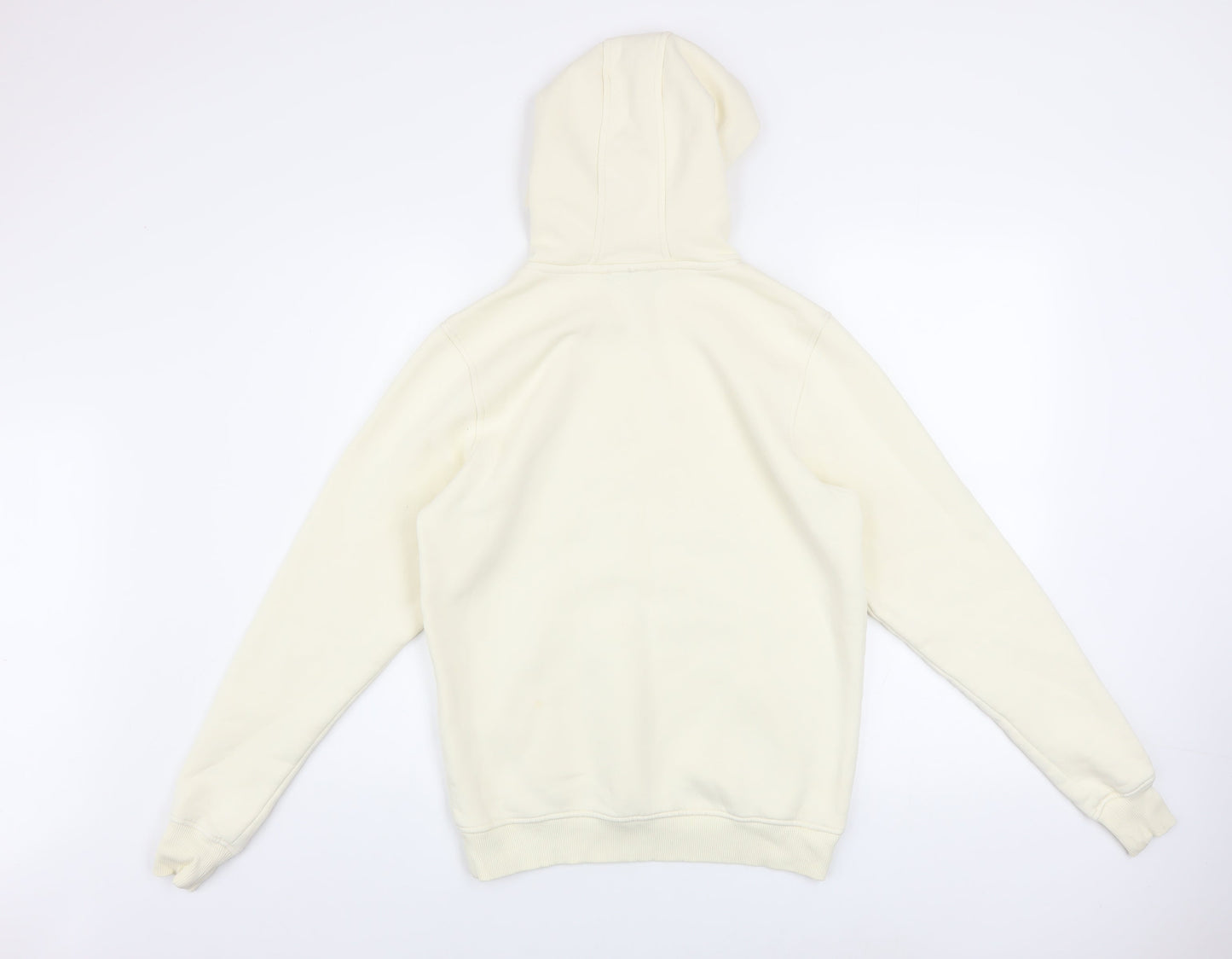 Benjart Men's Beige XS Pullover Hoodie with Embroidered Logo