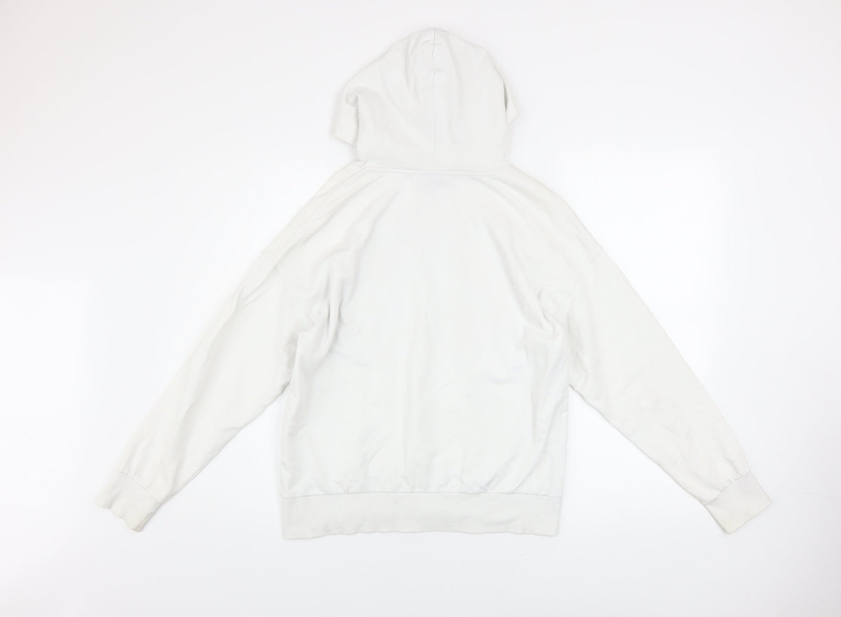 Disney Girls White Stitch Pullover Hoodie 13-14 Years Graphic Print
