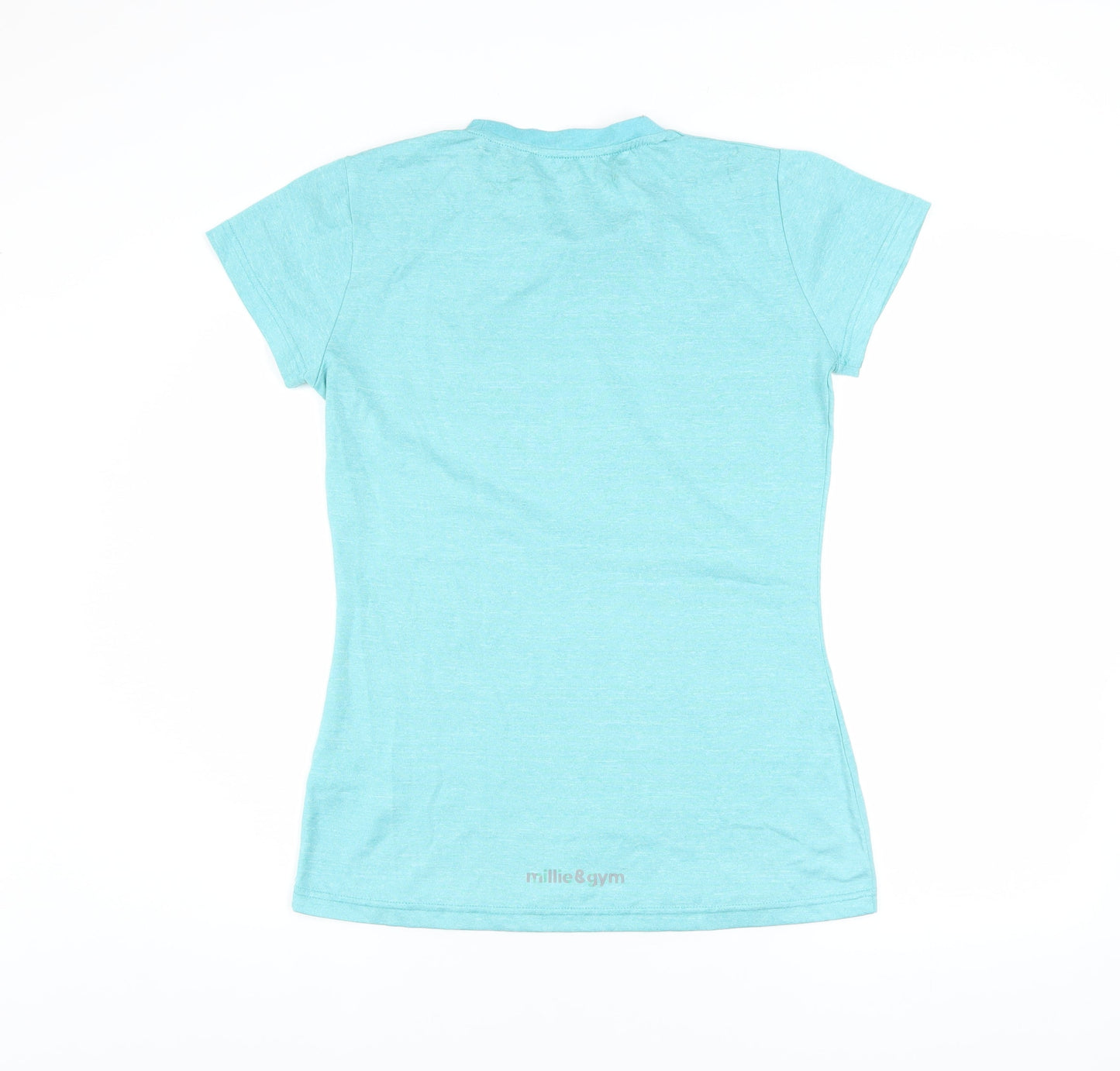 Millie & Gym Women Blue Short Sleeve Running T-Shirt Size M