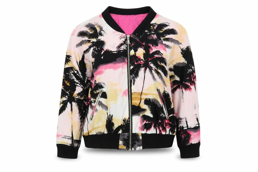 River Island Womens Multicoloured Bomber Jacket Size 8
