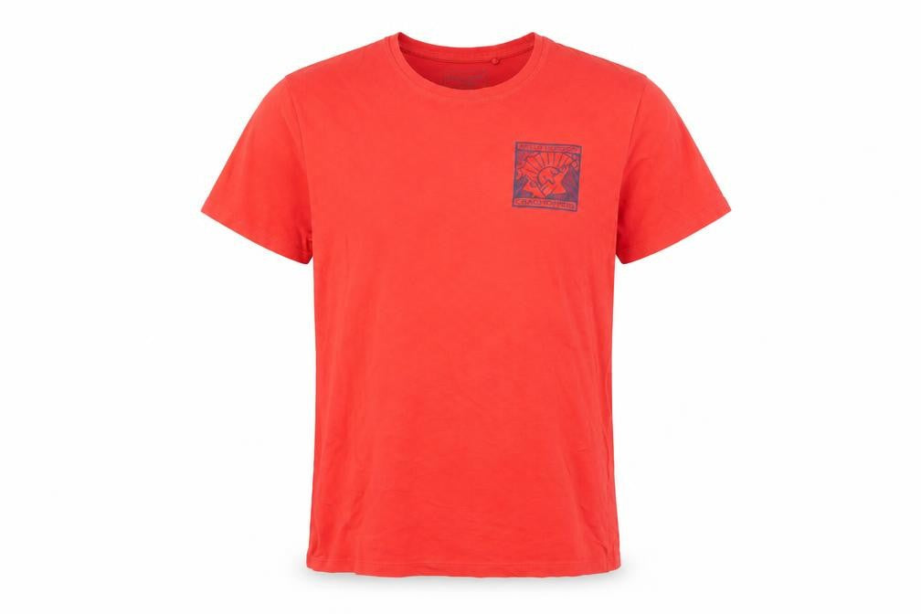 Craghoppers Mens Red Graphic Print Cotton Short Sleeve T-Shirt M