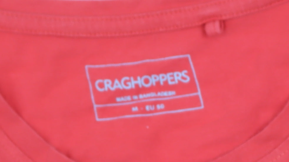 Craghoppers Mens Red Graphic Print Cotton Short Sleeve T-Shirt M