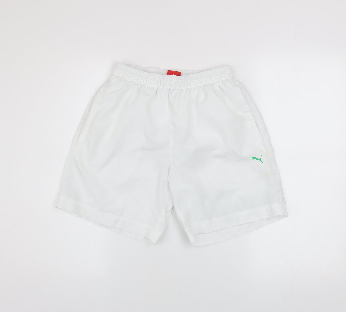 Puma Men's White Athletic Sports Shorts Size S Elastic Waist