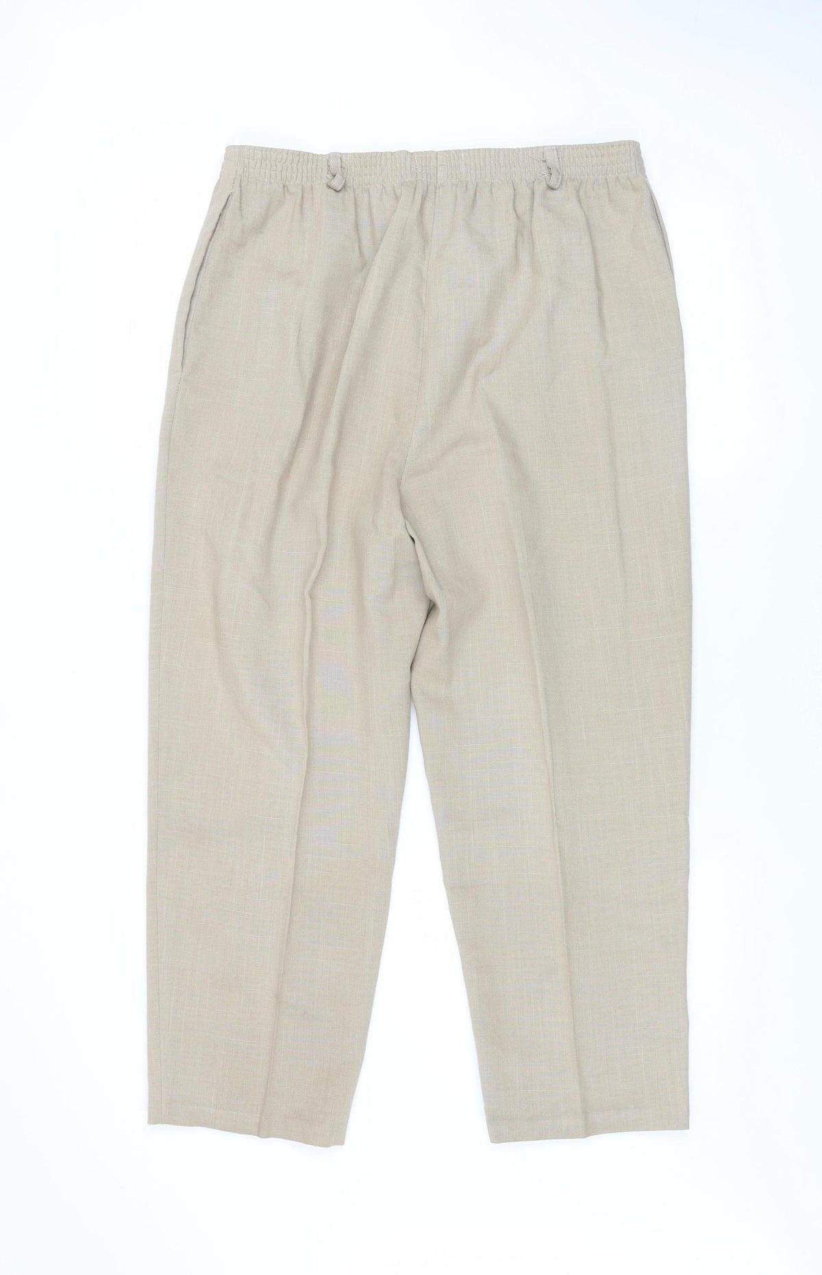 Sportleigh of London Womens Beige Size 16 Straight Leg Trousers