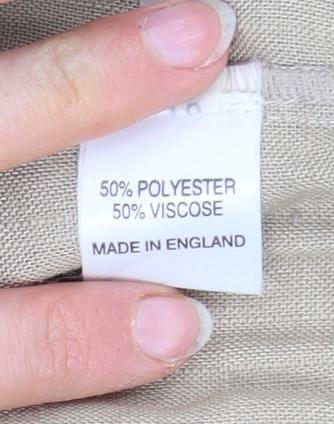 Sportleigh of London Womens Beige Size 16 Straight Leg Trousers