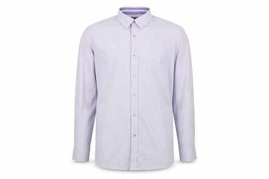 Daniel Rosso Men's Purple Striped Button-Up Shirt XL Classic Fit