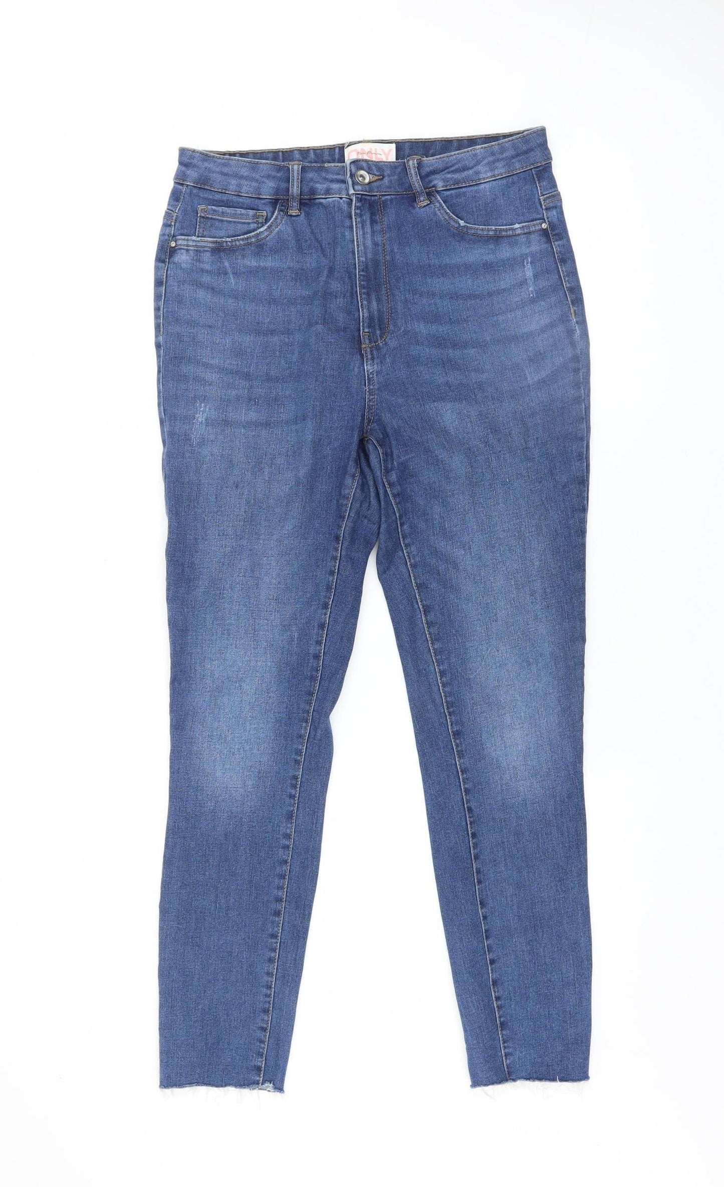 ONLY Women Blue Skinny Denim Jeans L 30 Stretch Slim Fit