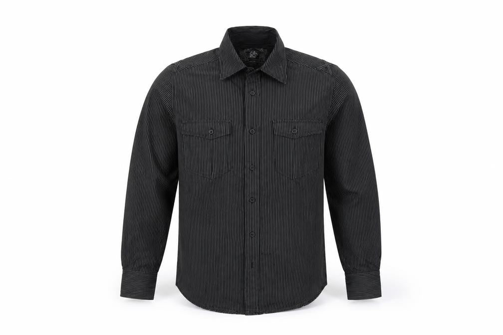 Cedarwood State Men's Black Striped Long Sleeve Button-Up Shirt Size S