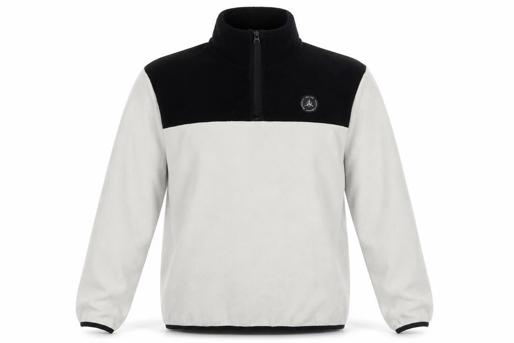 Jack & Jones Men's Beige Black Fleece 1/4 Zip Sweatshirt XL
