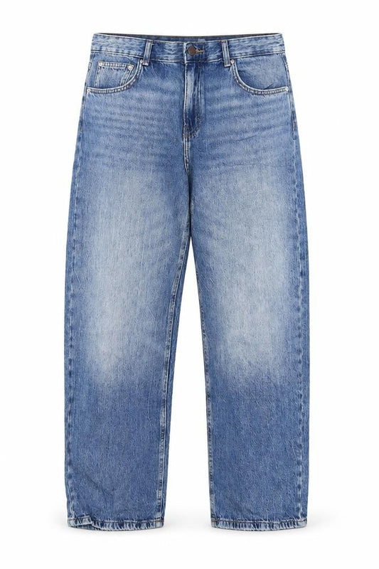 Pull & Bear Men's Blue Straight Denim Jeans 30in Waist Regular Fit