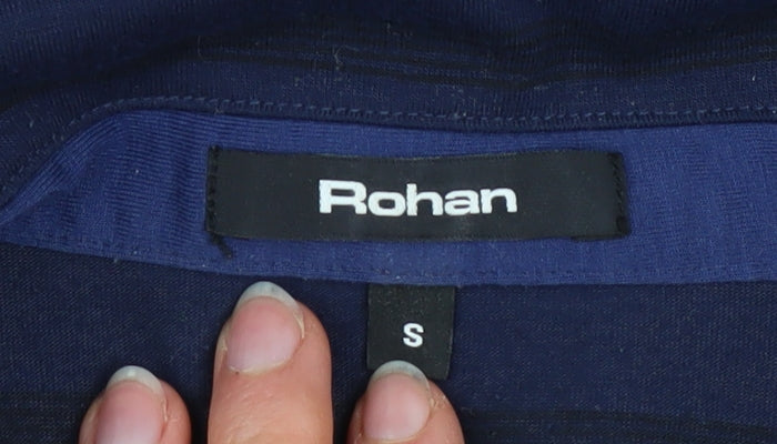 Rohan Men’s Blue Striped Long Sleeve Collared Button-Up Shirt Size S
