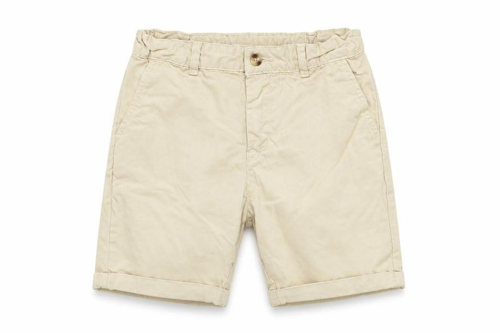 Thomas Brown Boys Beige Chino Shorts 8-9 Years Casual Cotton Twill