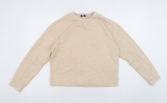 Reiss Womens Beige Cotton Blend Pullover Sweatshirt XS