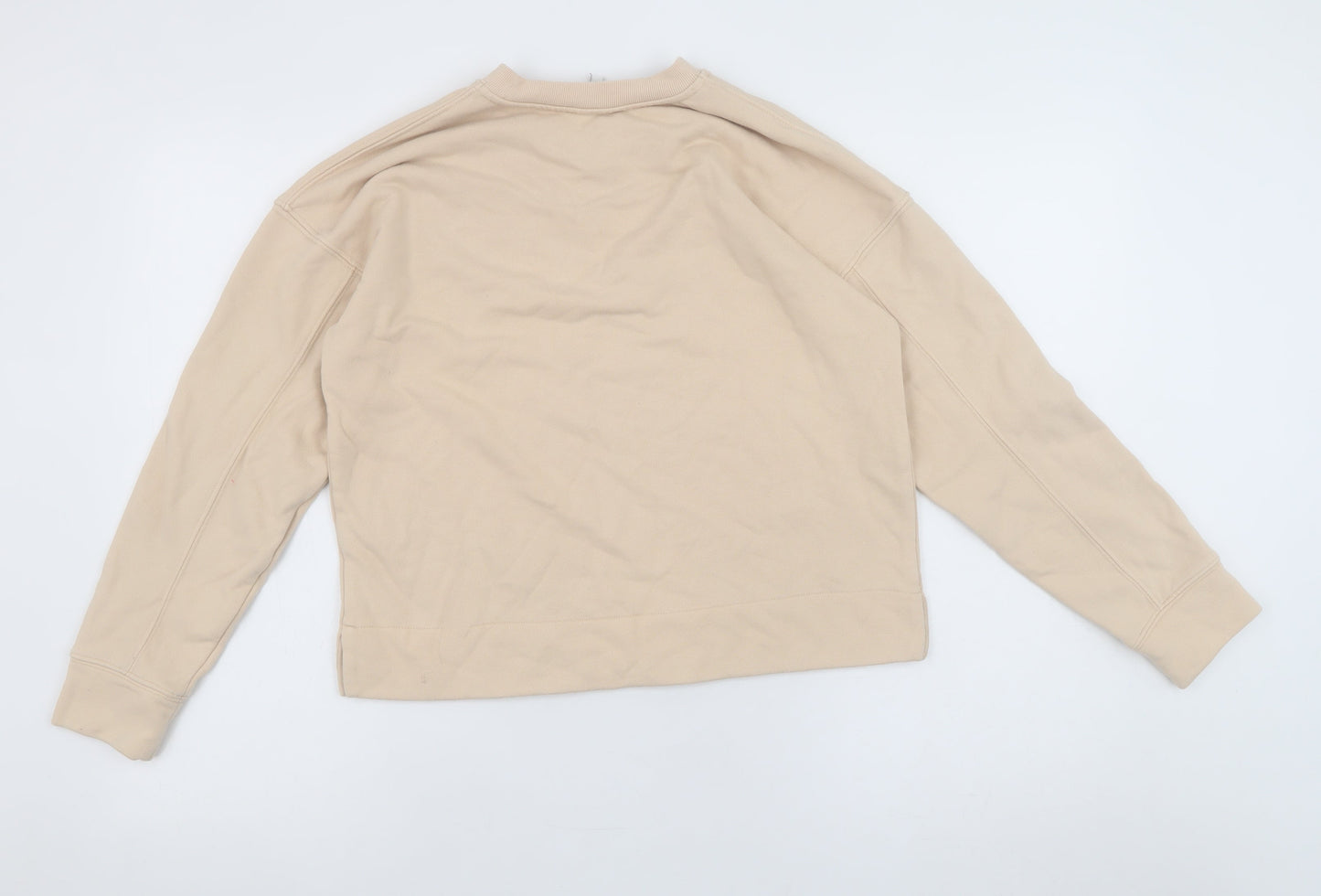 Reiss Womens Beige Cotton Blend Pullover Sweatshirt XS