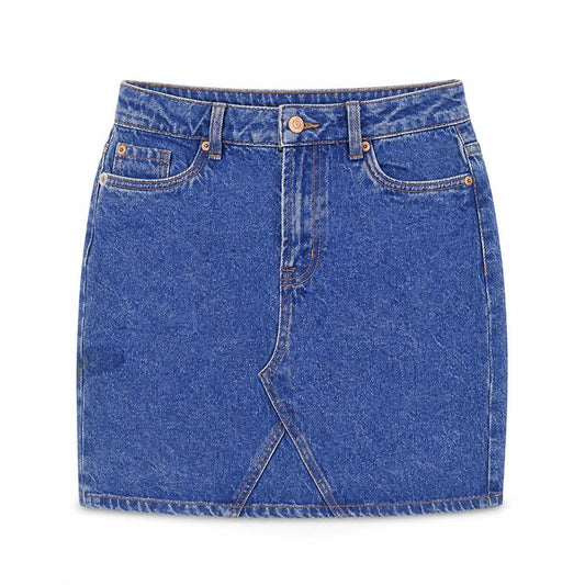 New Look Women's Blue Denim Short Skirt Size 8 Cotton Casual