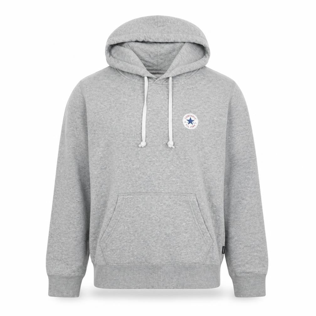 Converse Mens Grey Pullover Hoodie Medium Regular Fit Fleece