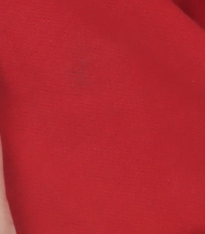 H&M Divided Women's Red Rose Embroidered 1/2 Zip Sweatshirt S